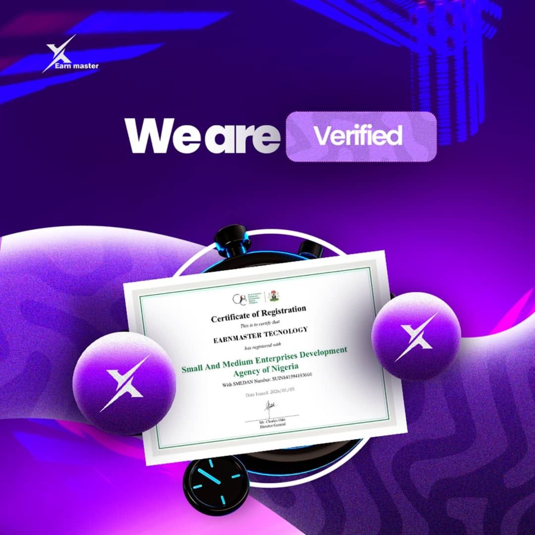 We are verified - CAC & SMEDAN registered